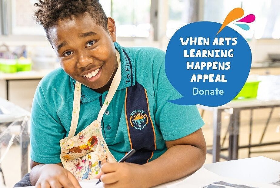 primary school student enjoying arts learning visual arts lesson