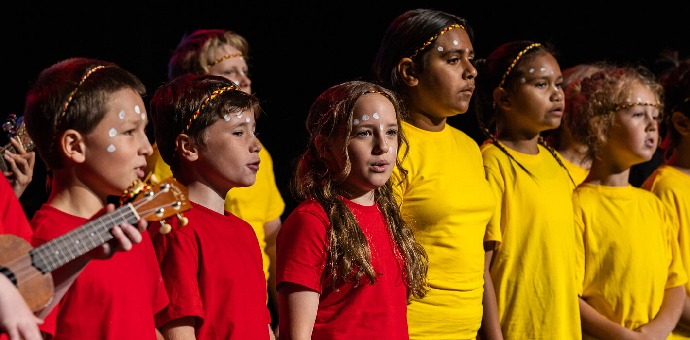 Primary School students performing in Deadly Arts Concert
