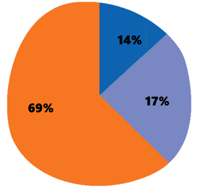 pie graph showing funds expenditure of The Song Room