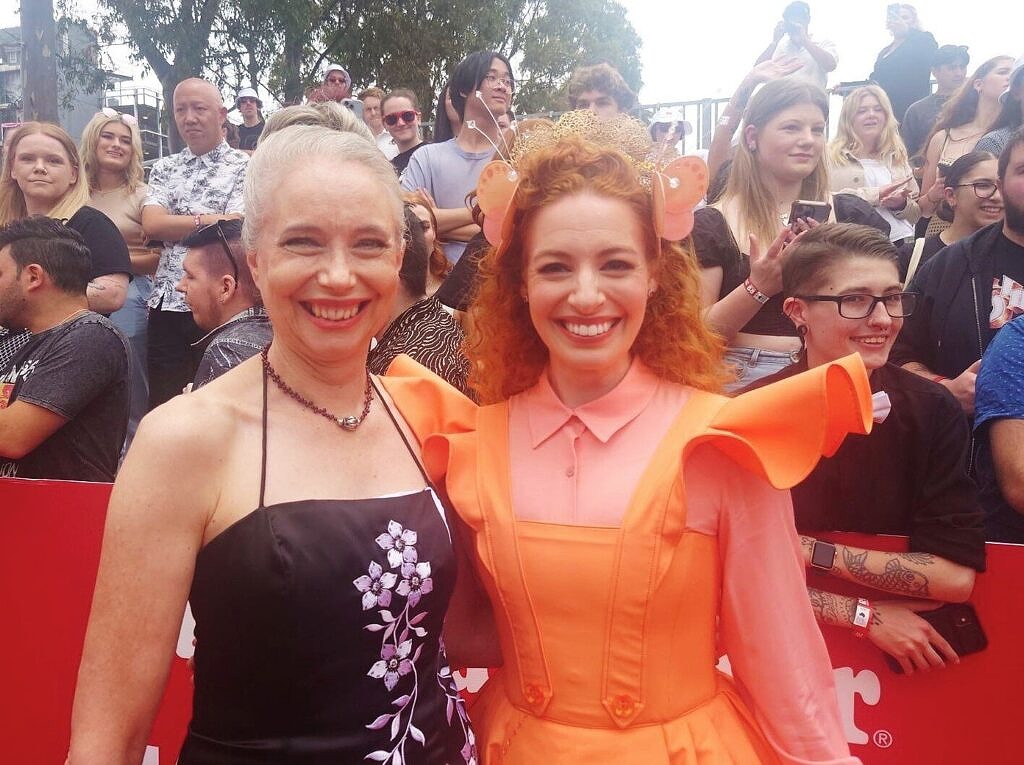Sue Lowry was joined on the red carpet at the ARIA Awards by Emma Watkins.